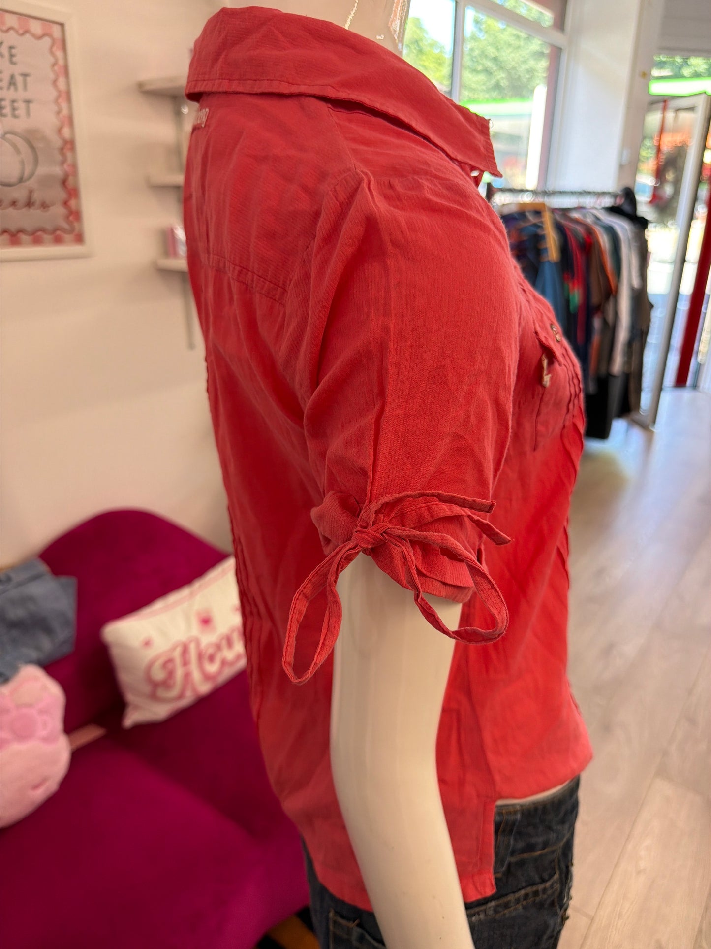 568 coral billabong shirt
