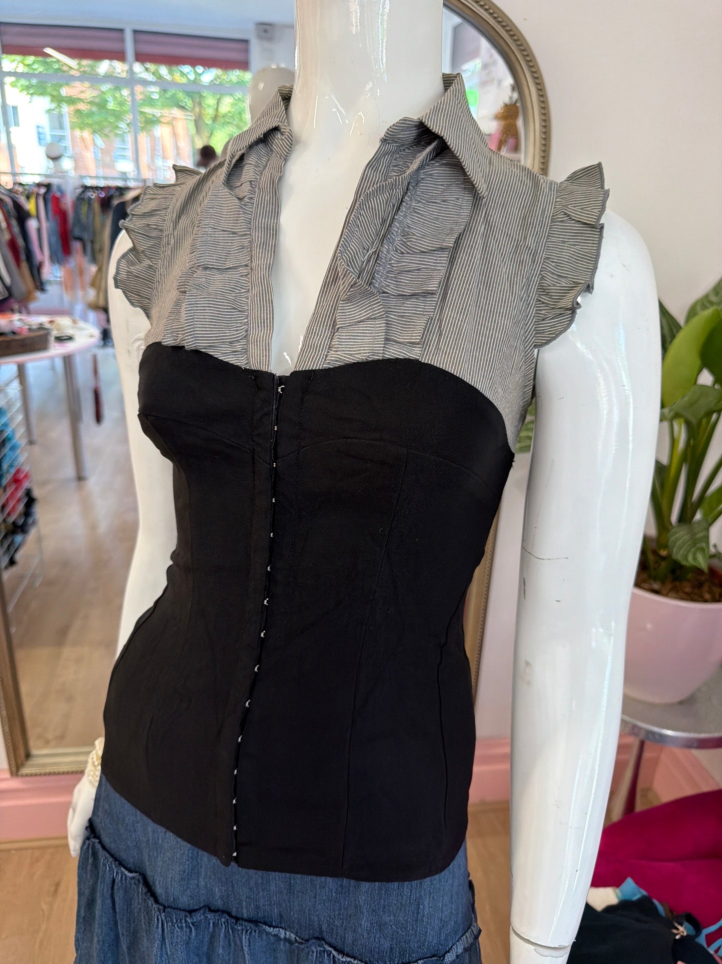 504 Shirt corset top