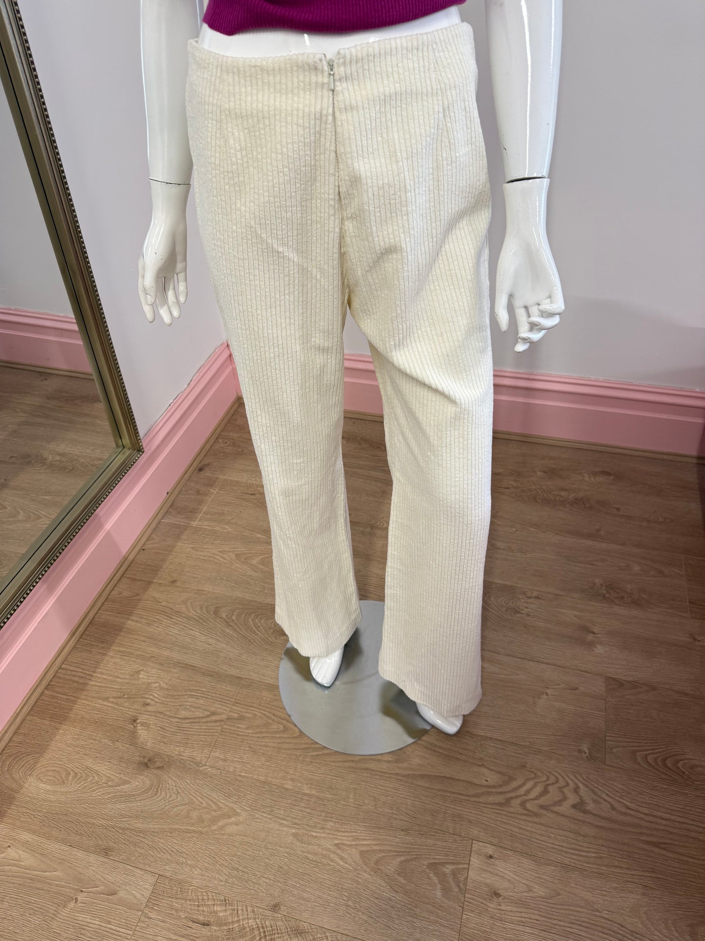 311 white cord trousers
