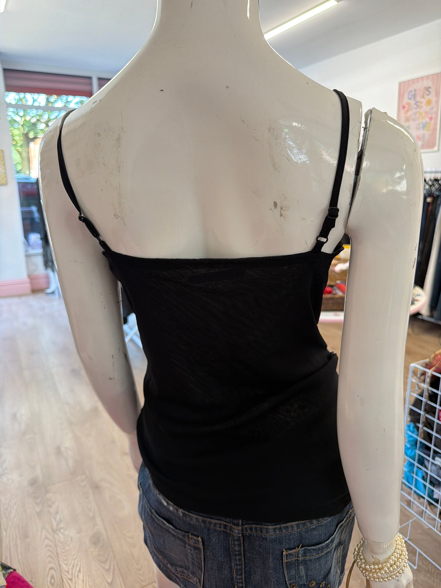 559 Black sequin cami top