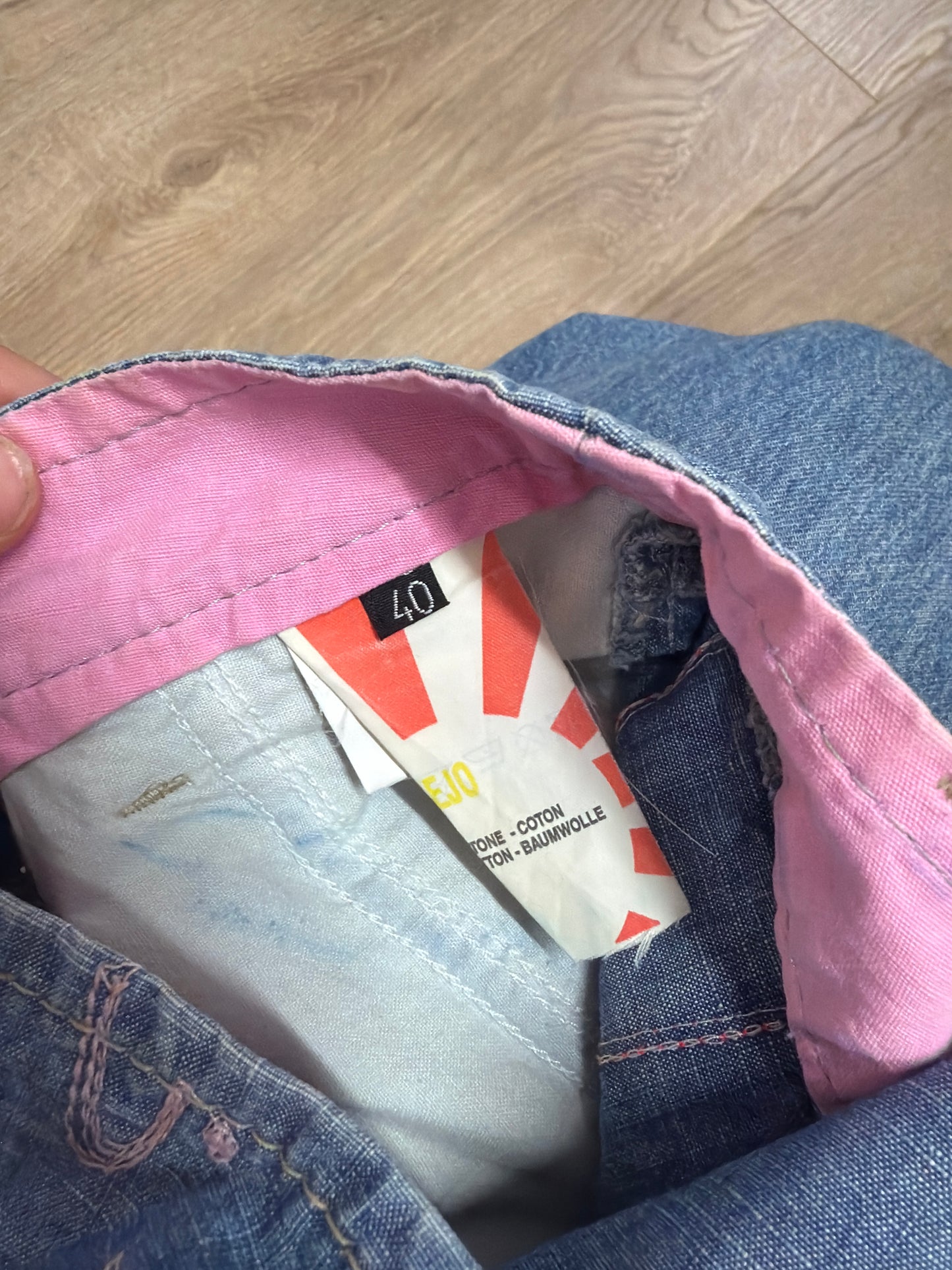 201 denim mini skirt