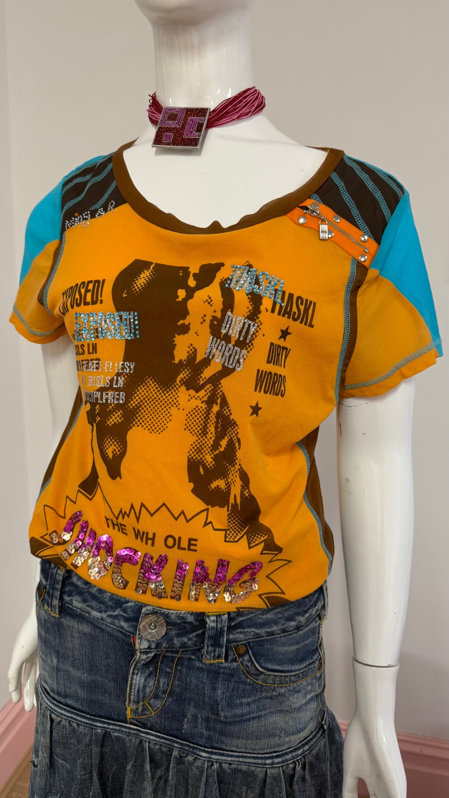 114 orange tee