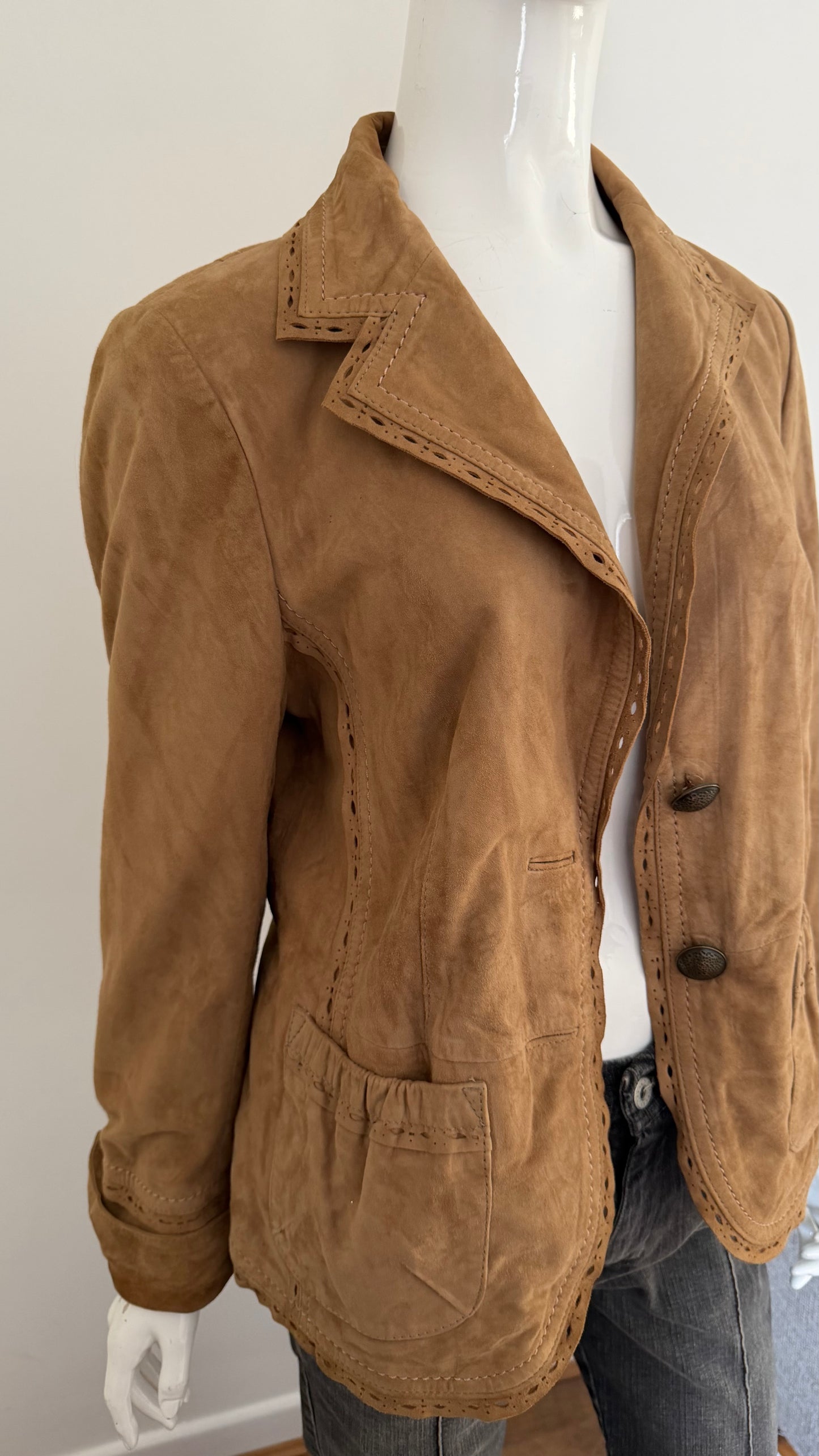42 Brown suede jacket