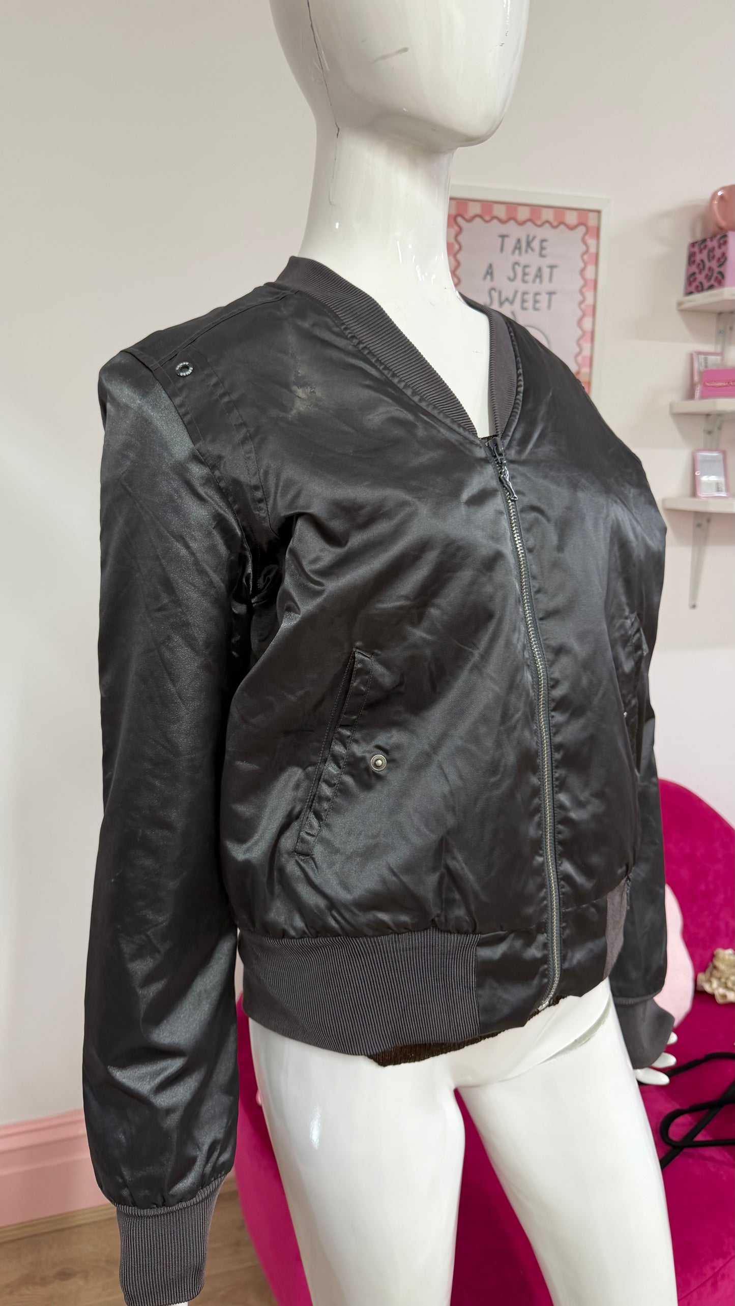 293 grey bomber jacket