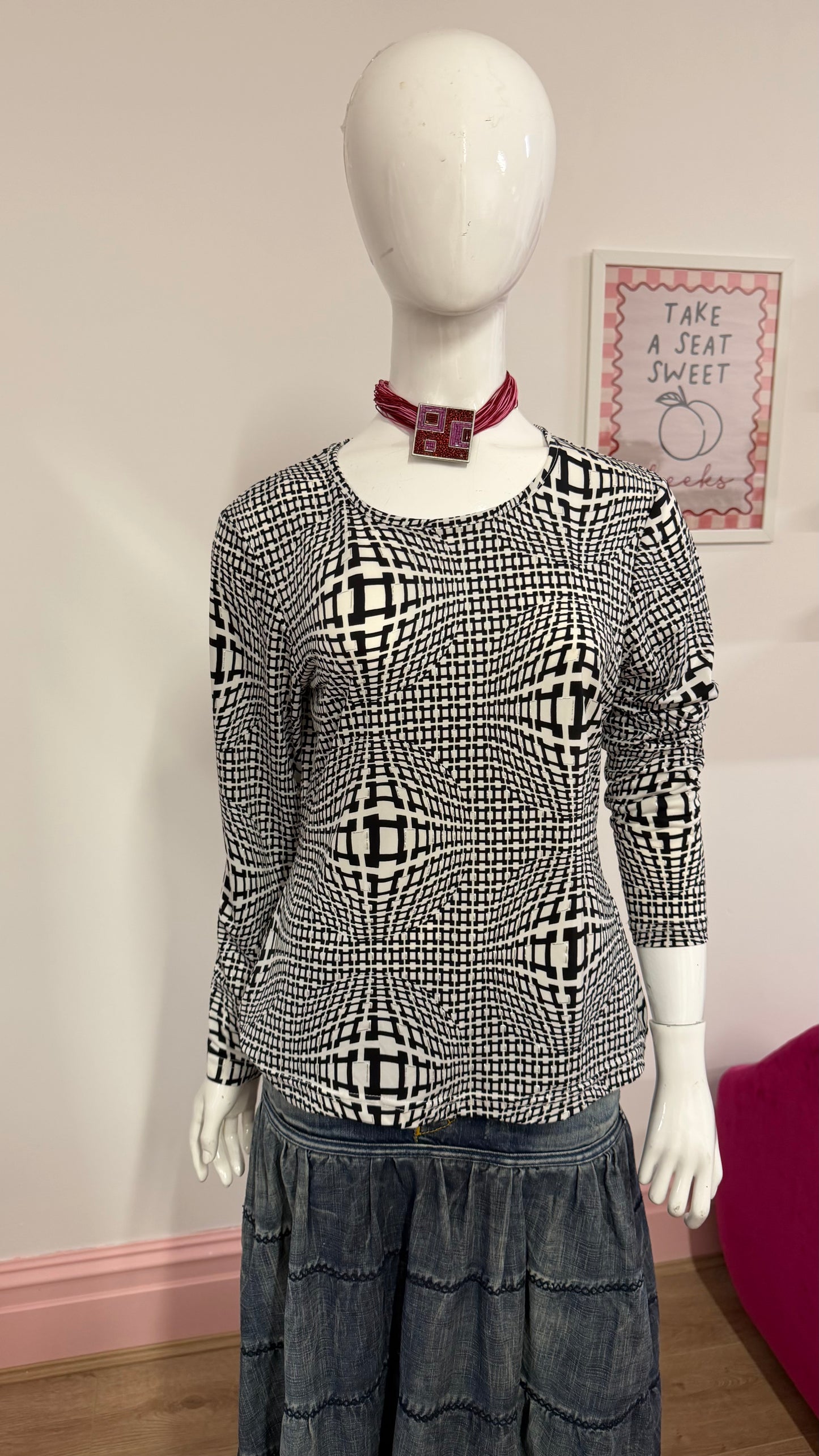 118 funky print top