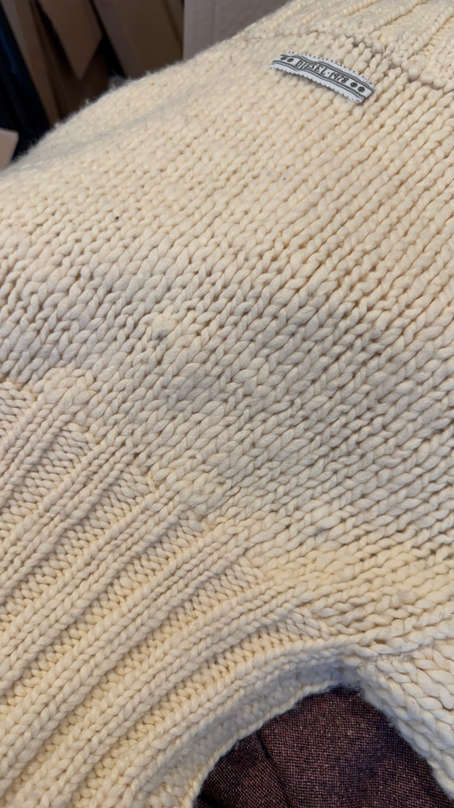 15 Beige Diesel knit jumper