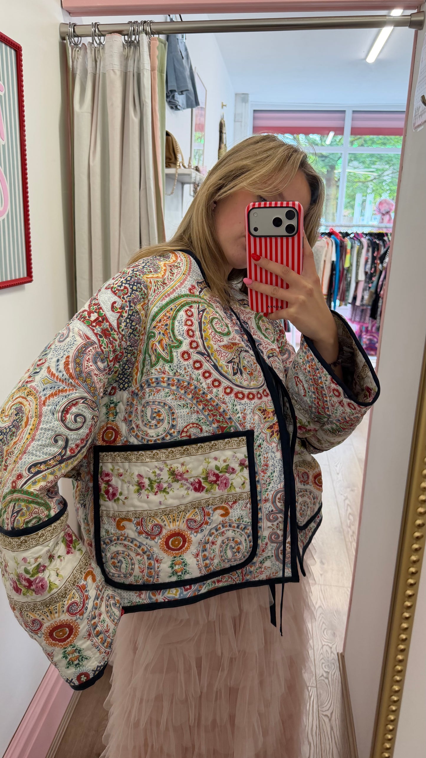 330 Novare by Kerri reworked patchwork jacket