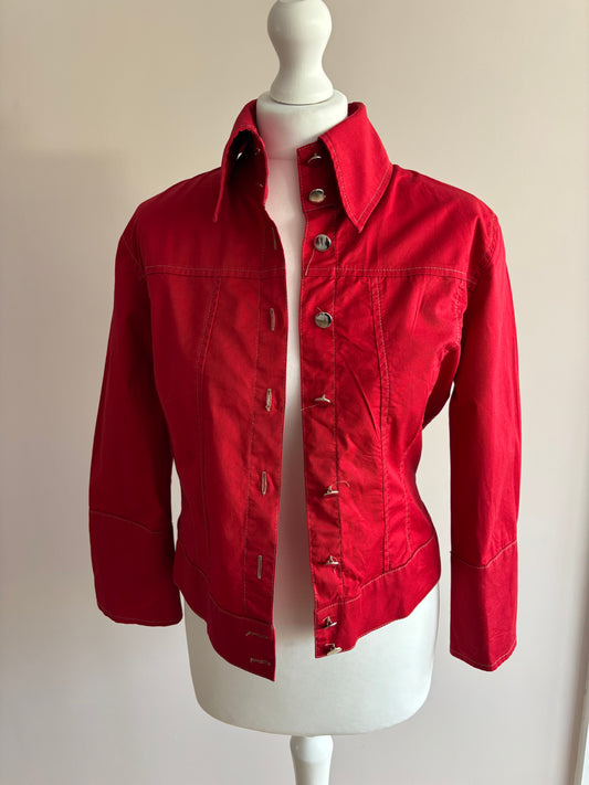 Cropped red jacket