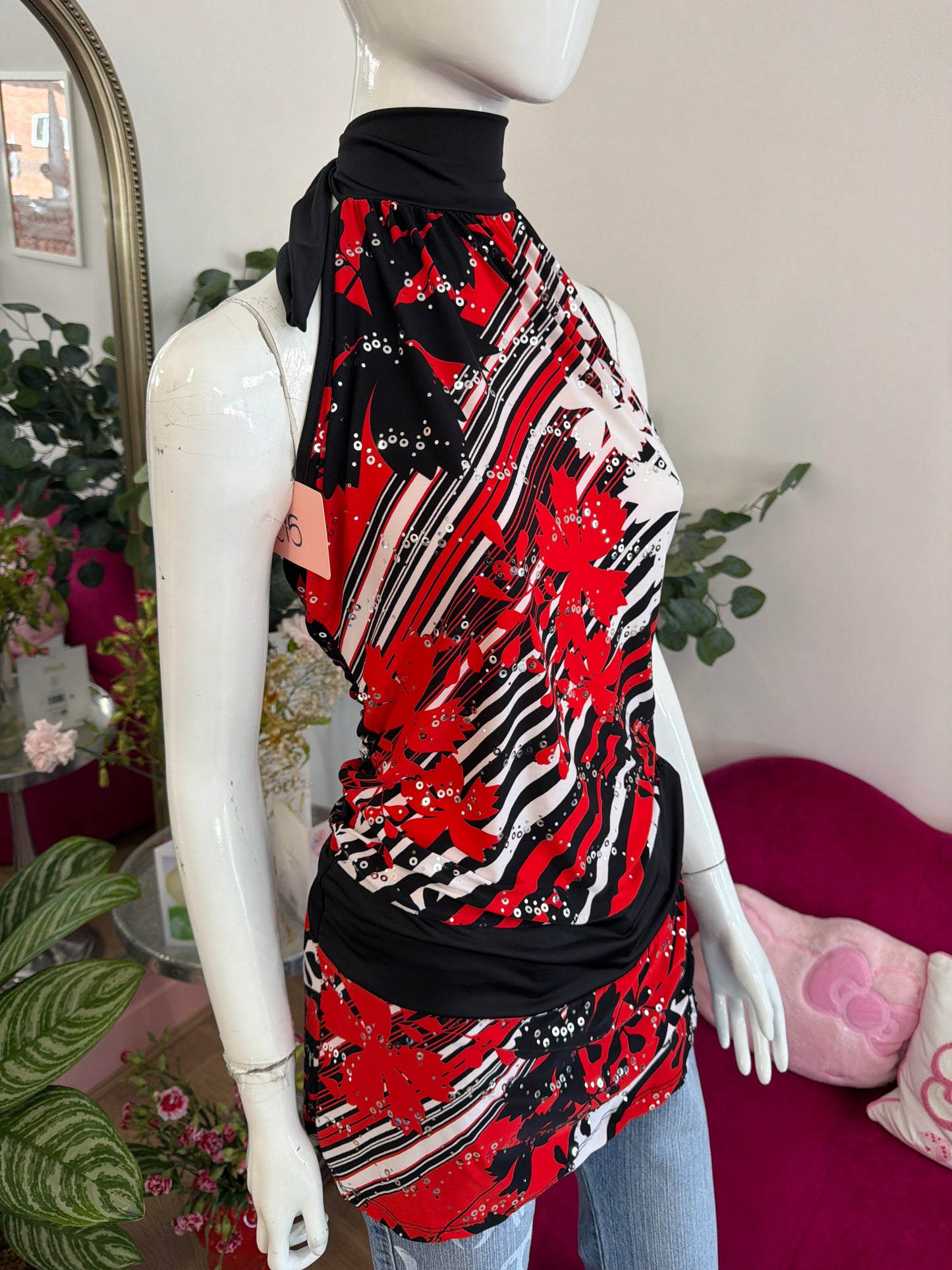 356 Red & White dress/top