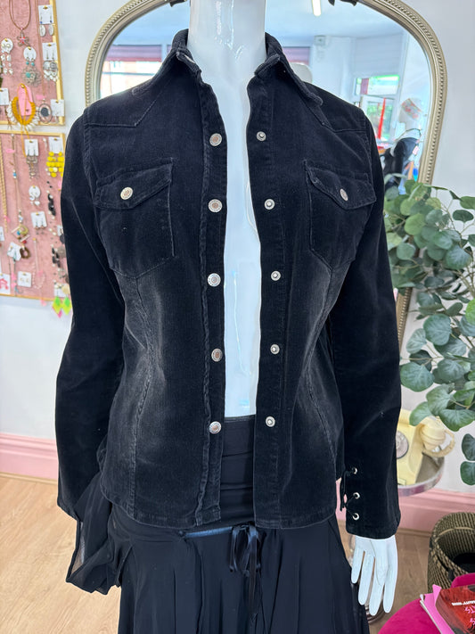 402 black cord shirt