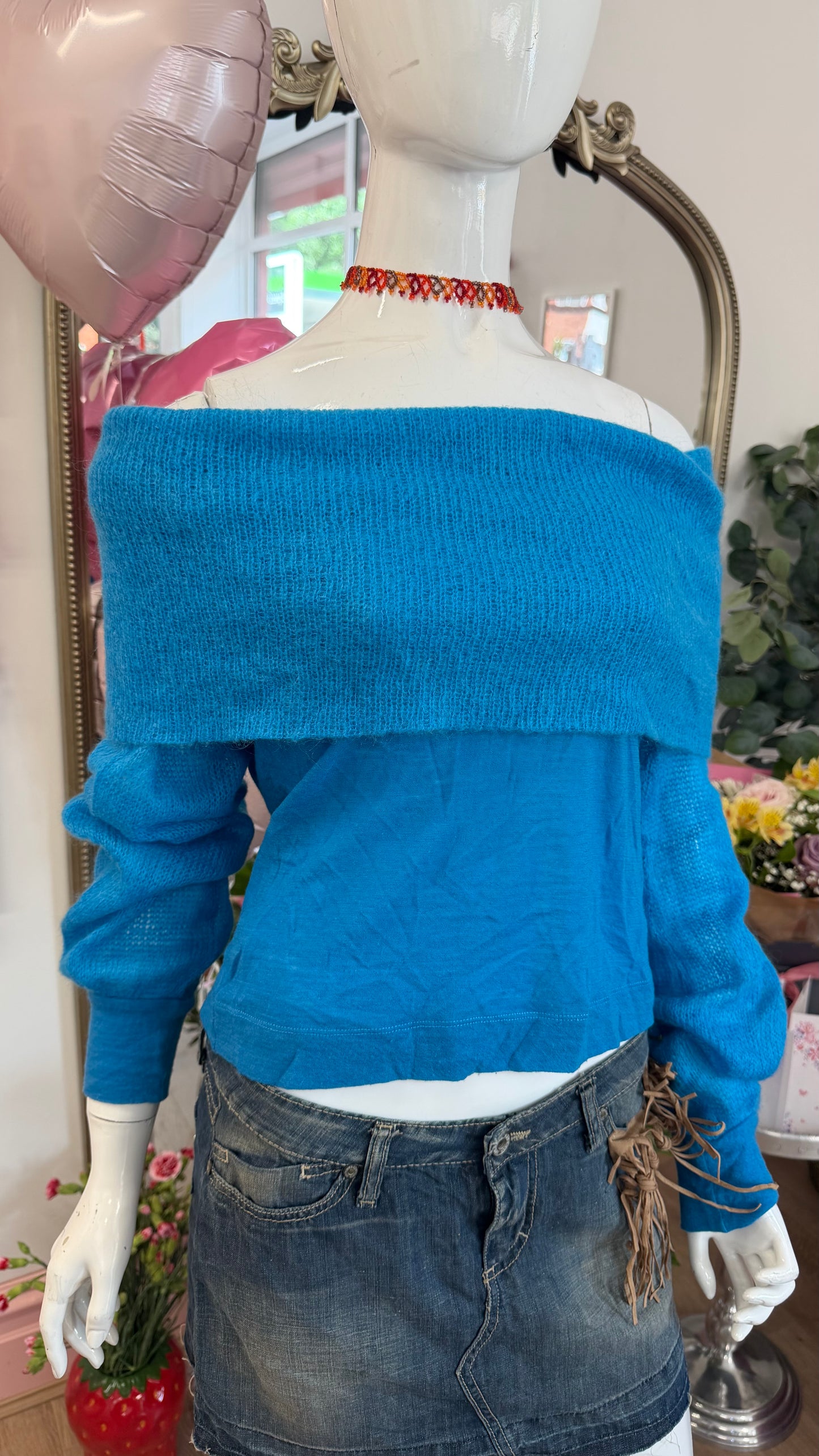 324 Miss Sixty off the shoulder jumper/top
