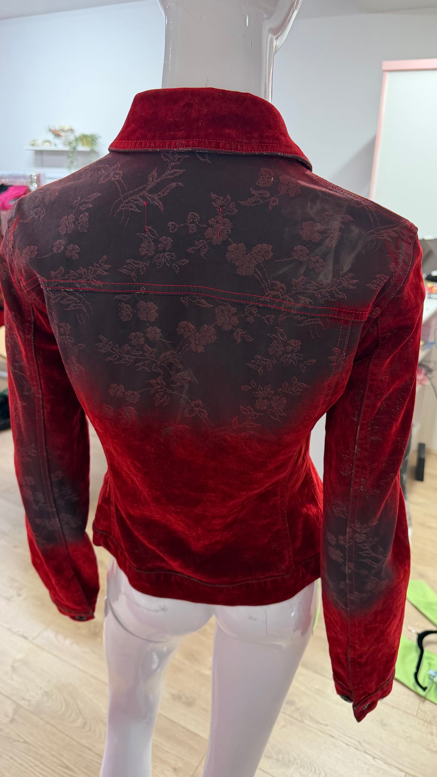 281 Red velvet jacket