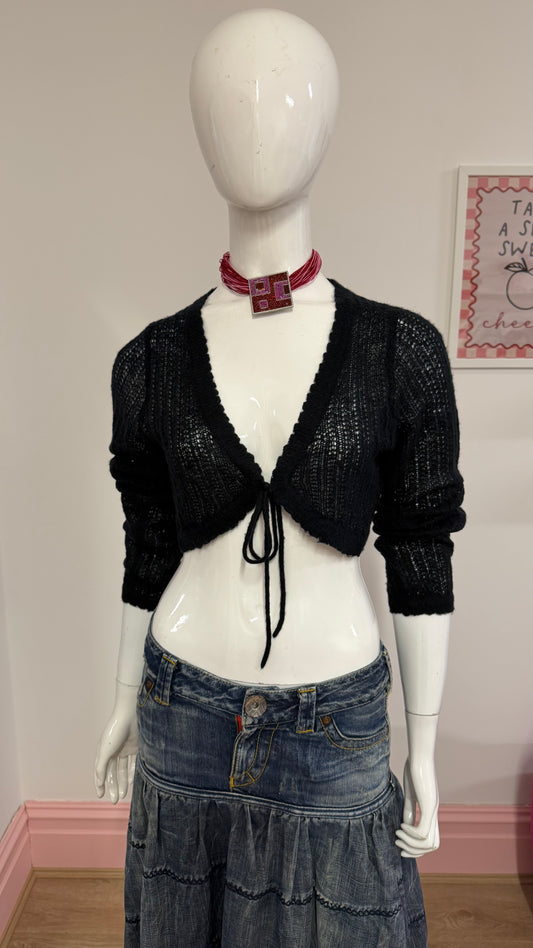 110 Wool net  bolero