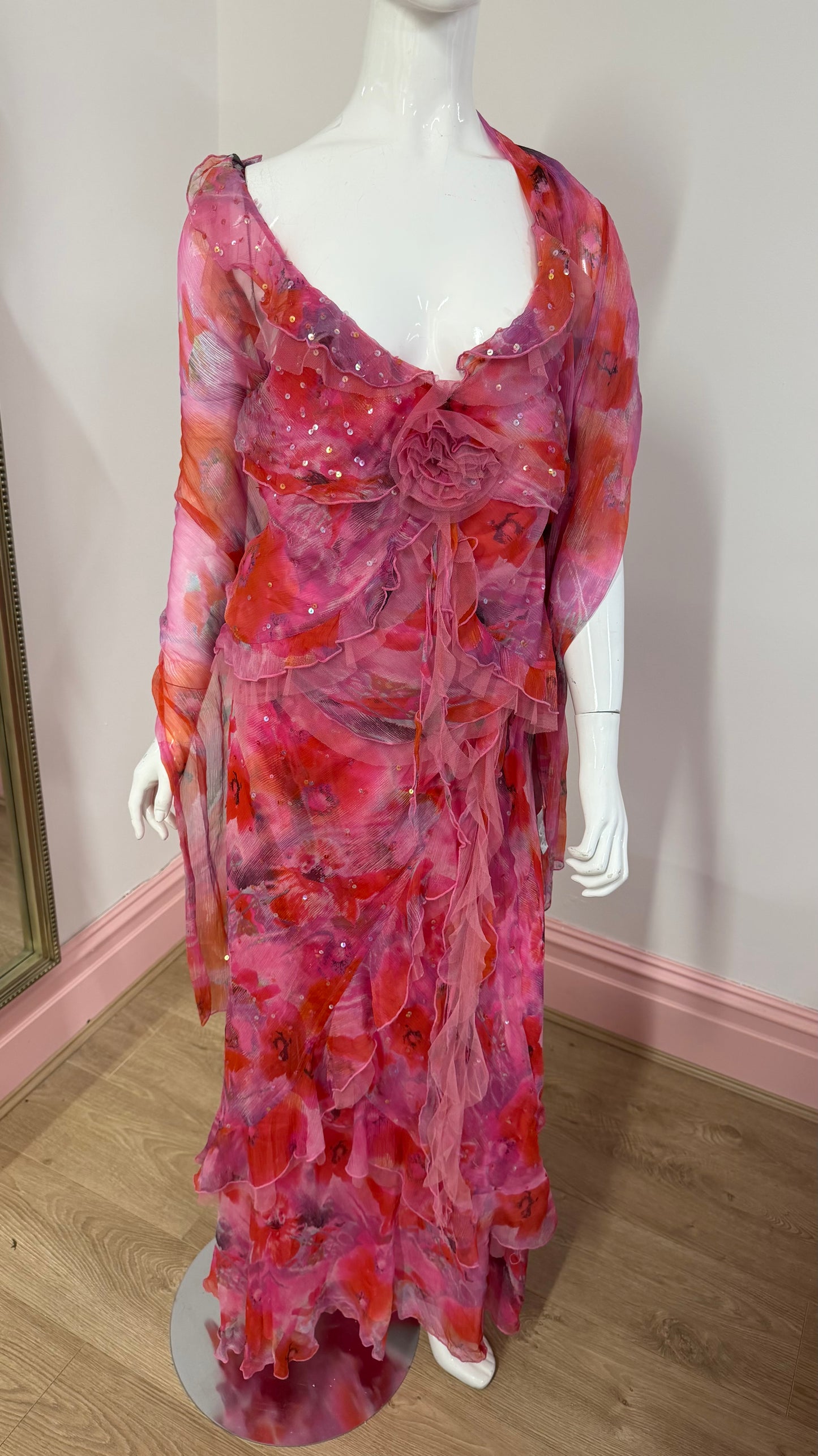 236 Floral two piece