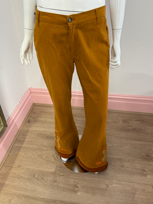 1043 Orange hippie trousers
