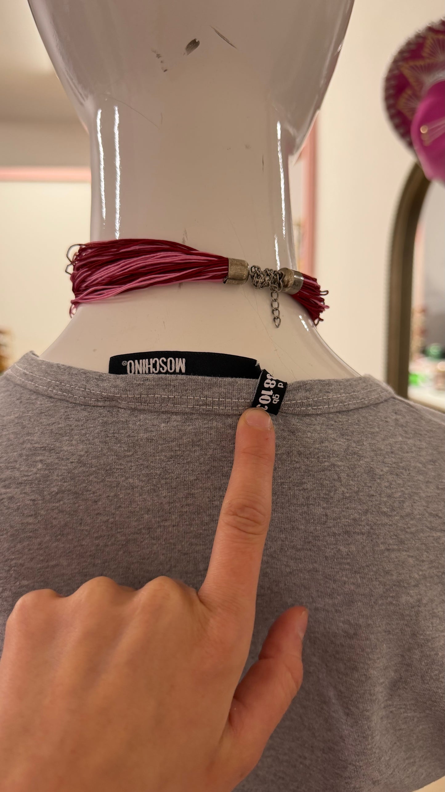 137 Moschino grey top