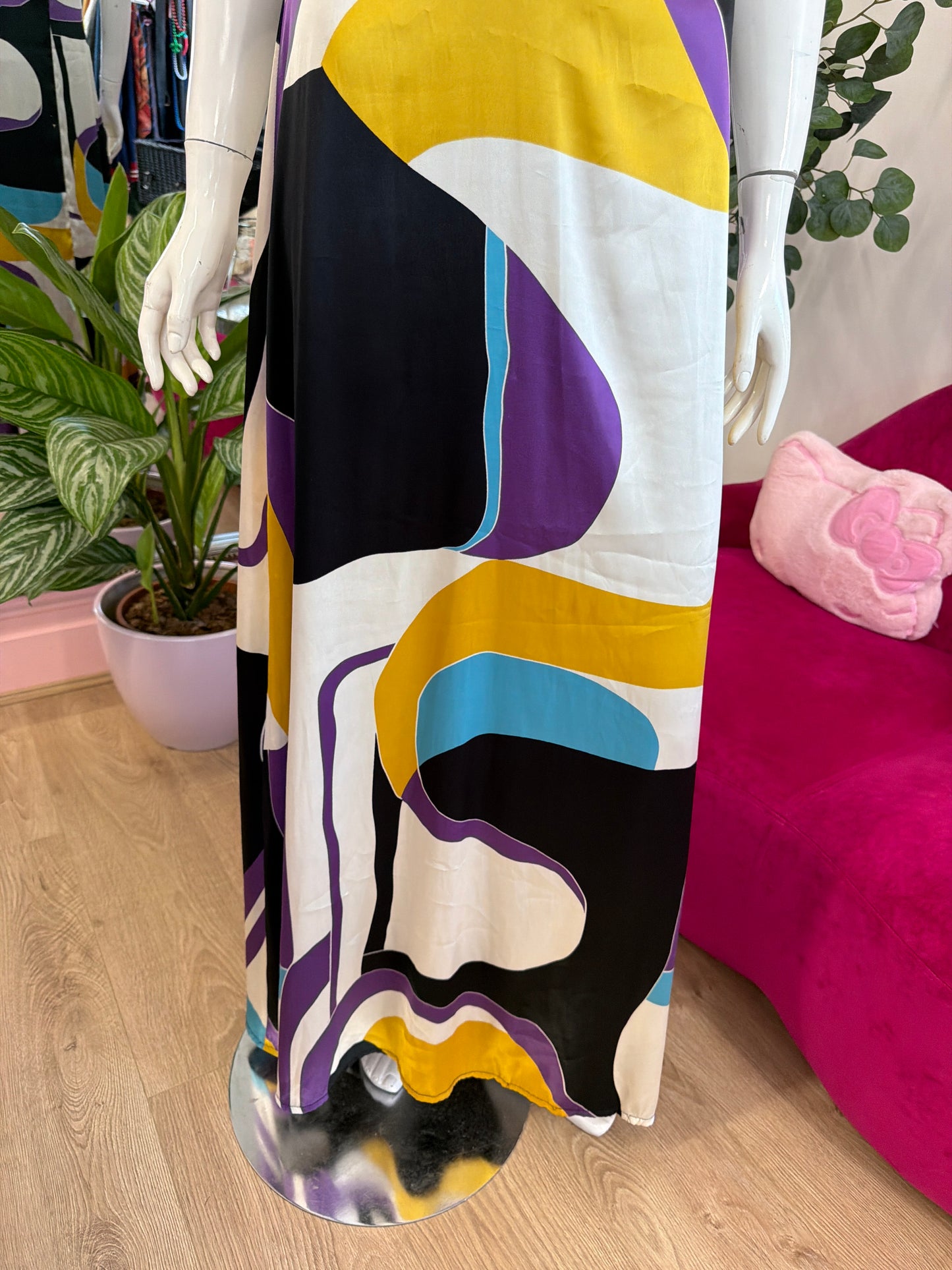 452 Satin summer dress