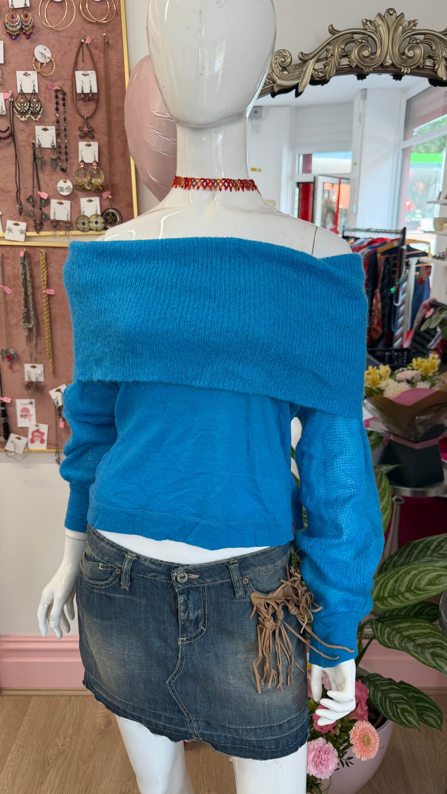 324 Miss Sixty off the shoulder jumper/top