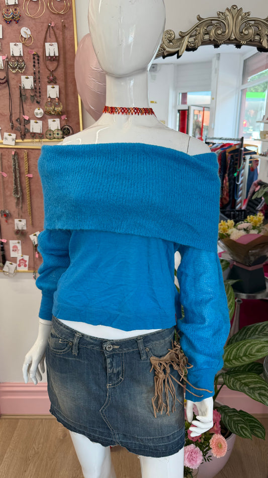 324 Miss Sixty off the shoulder jumper/top