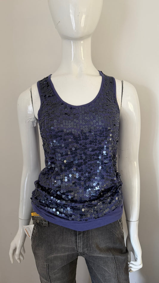 32 Purple sequin cami top