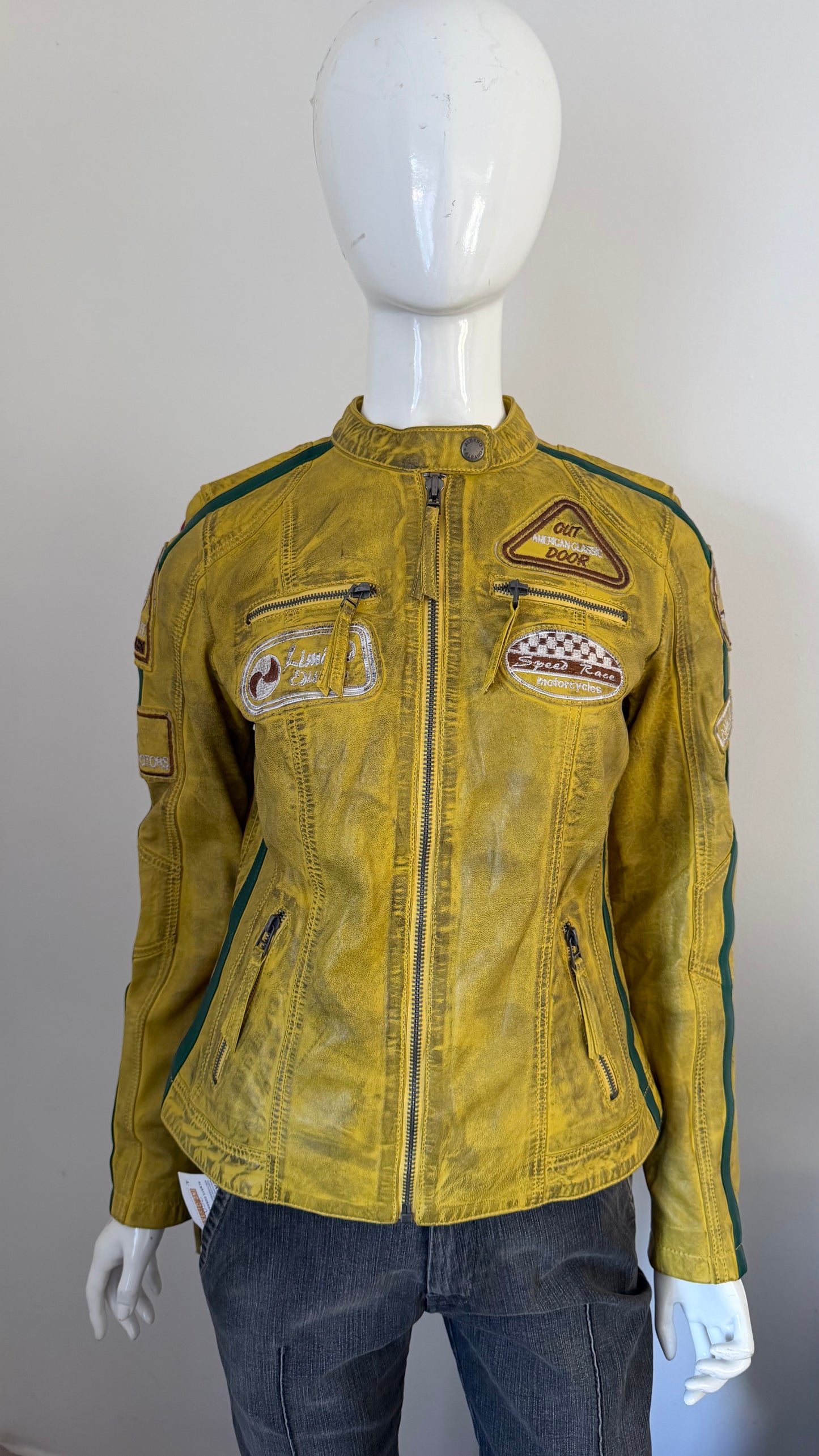 39 Yellow leather jacket