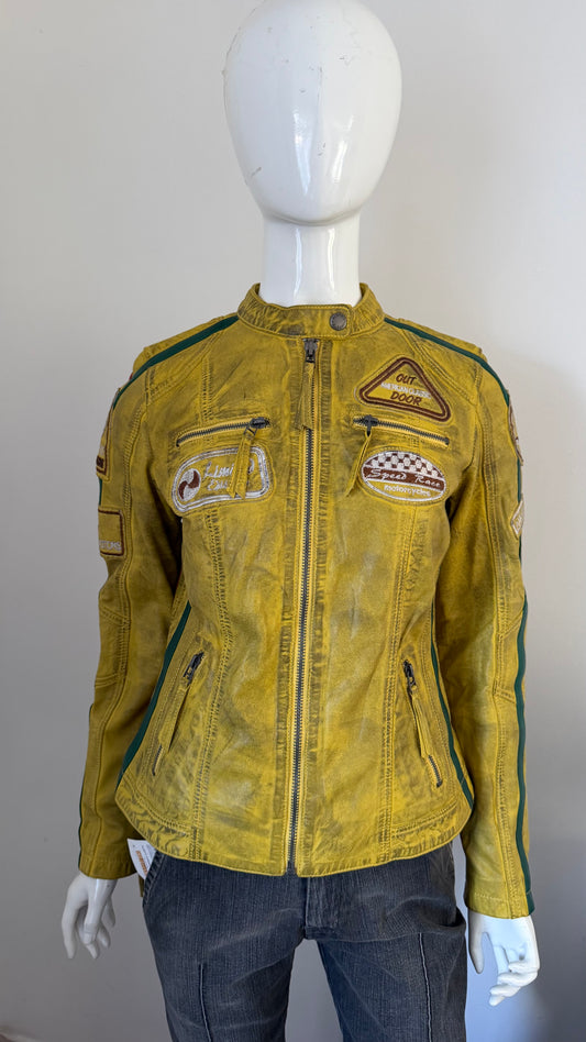 39 Yellow leather jacket