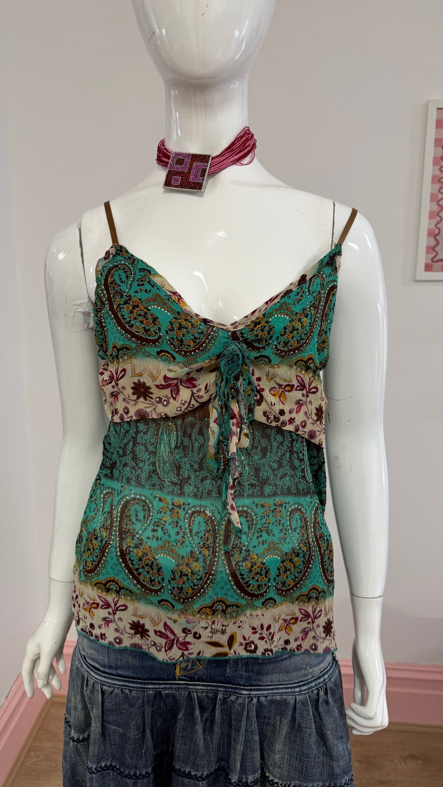 52 green cami top