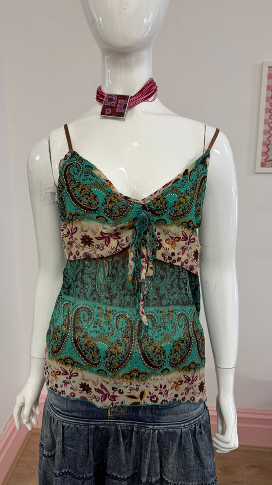 52 green cami top