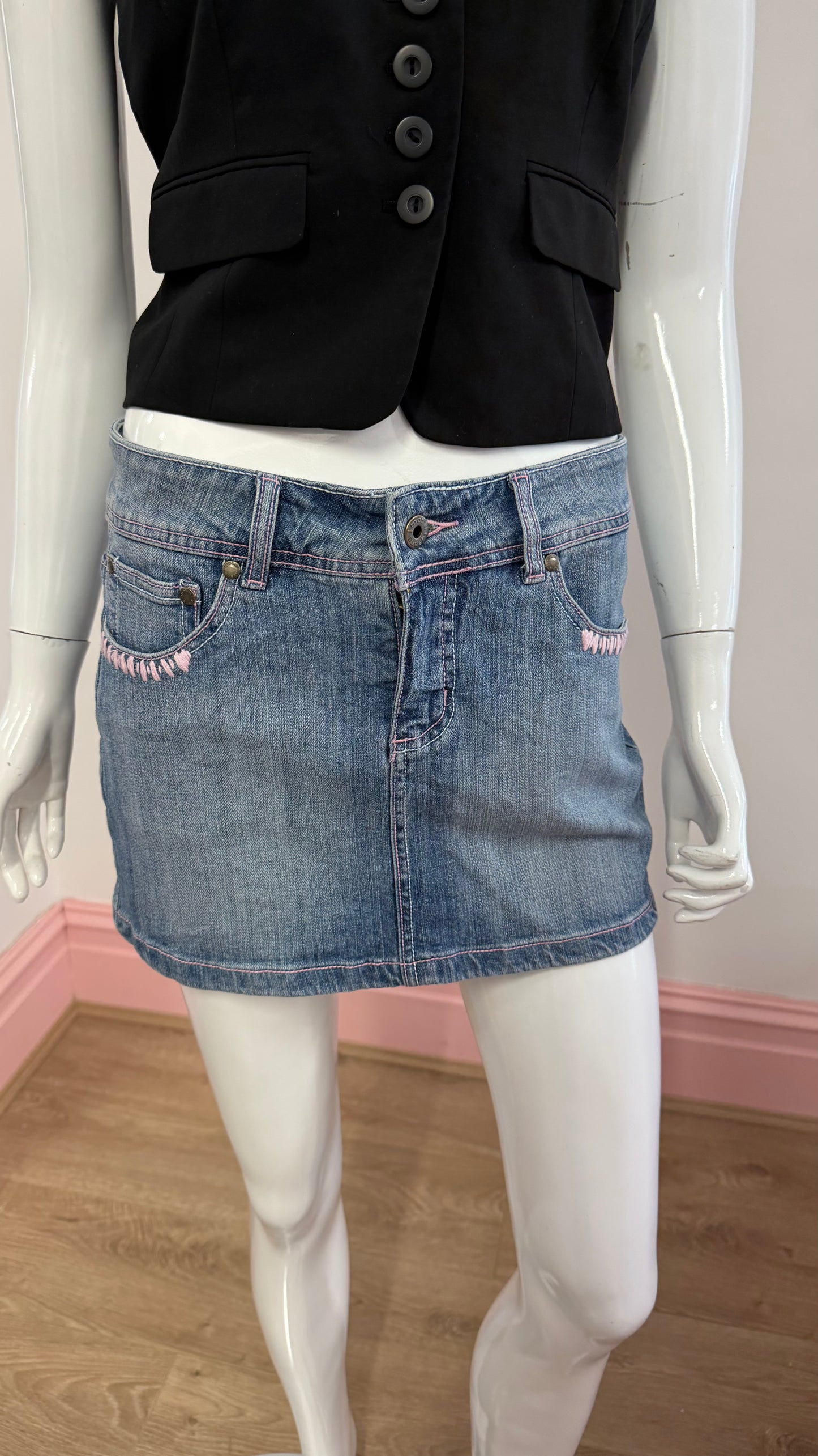 203 motivi denim mini skirt