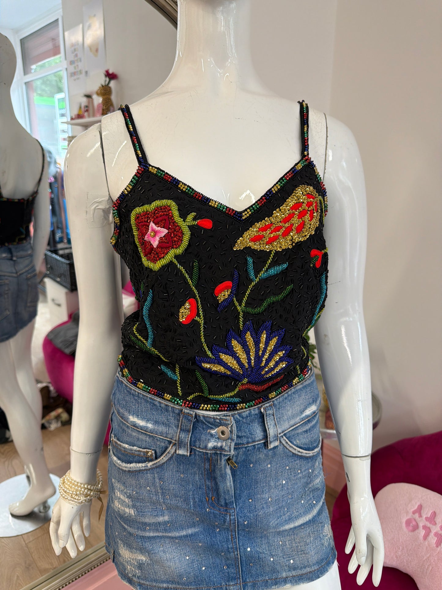 522 sequined cami top
