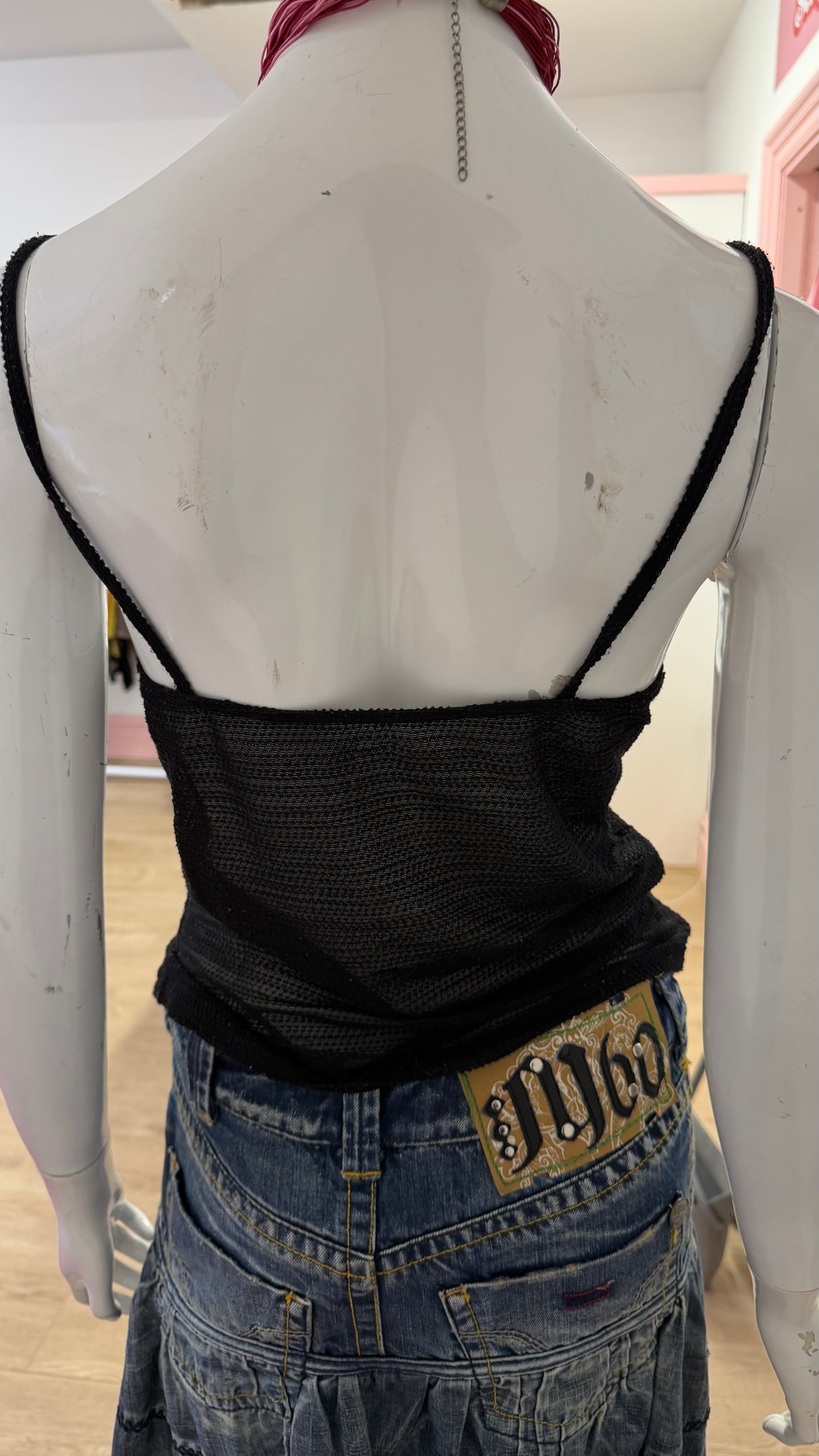 54 Black net cami