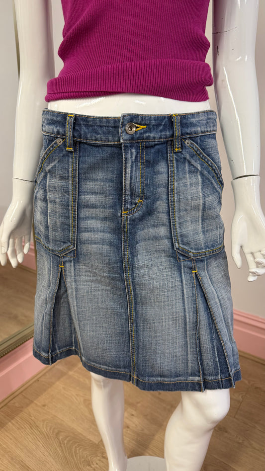 172 Espirit denim midi skirt