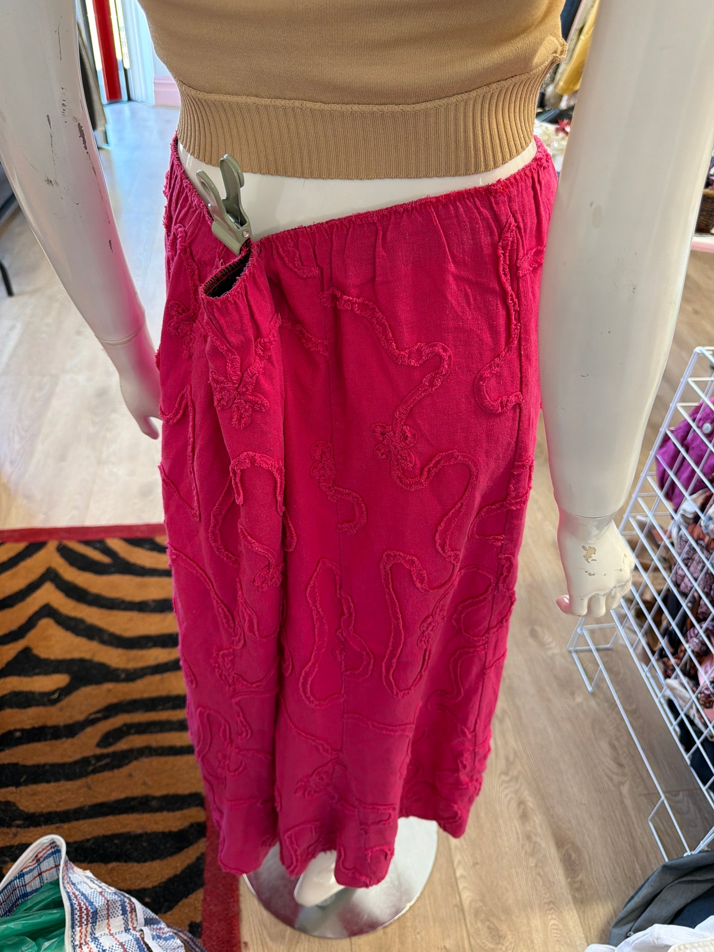 639 Sisley denim skirt size 10