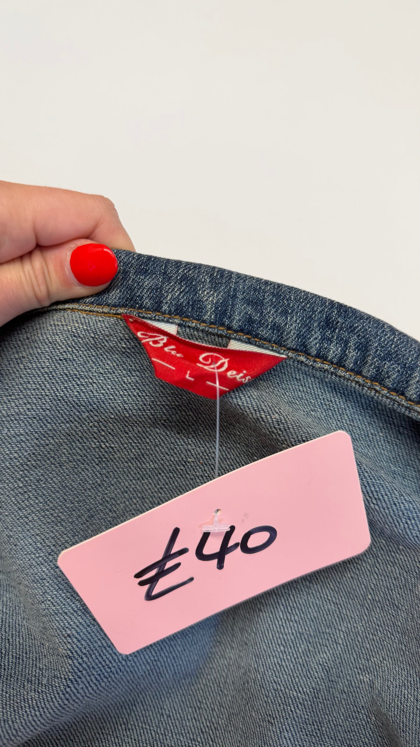 336 denim jacket with big buttons