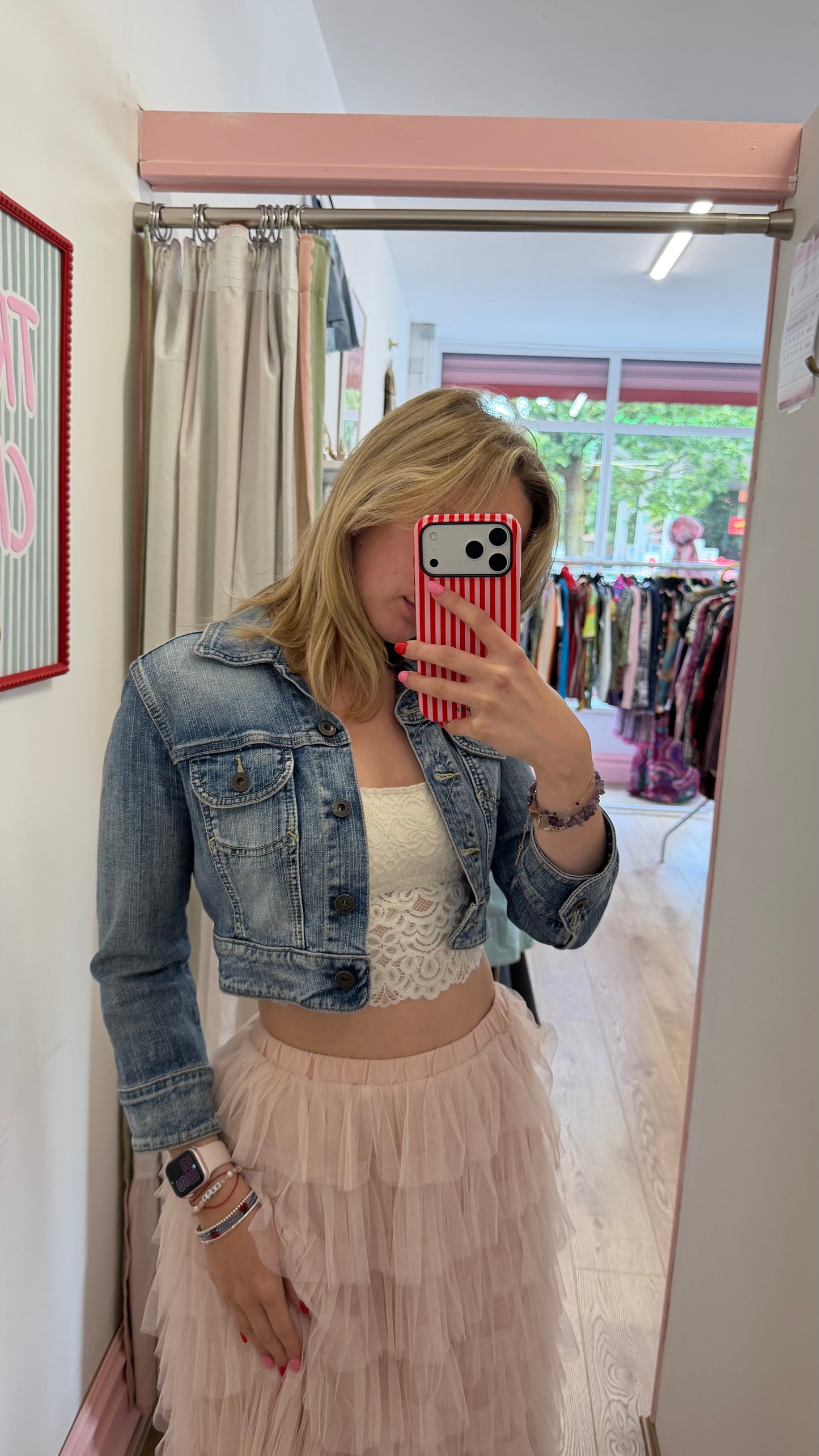 339 guess jeans cropped denim jacket