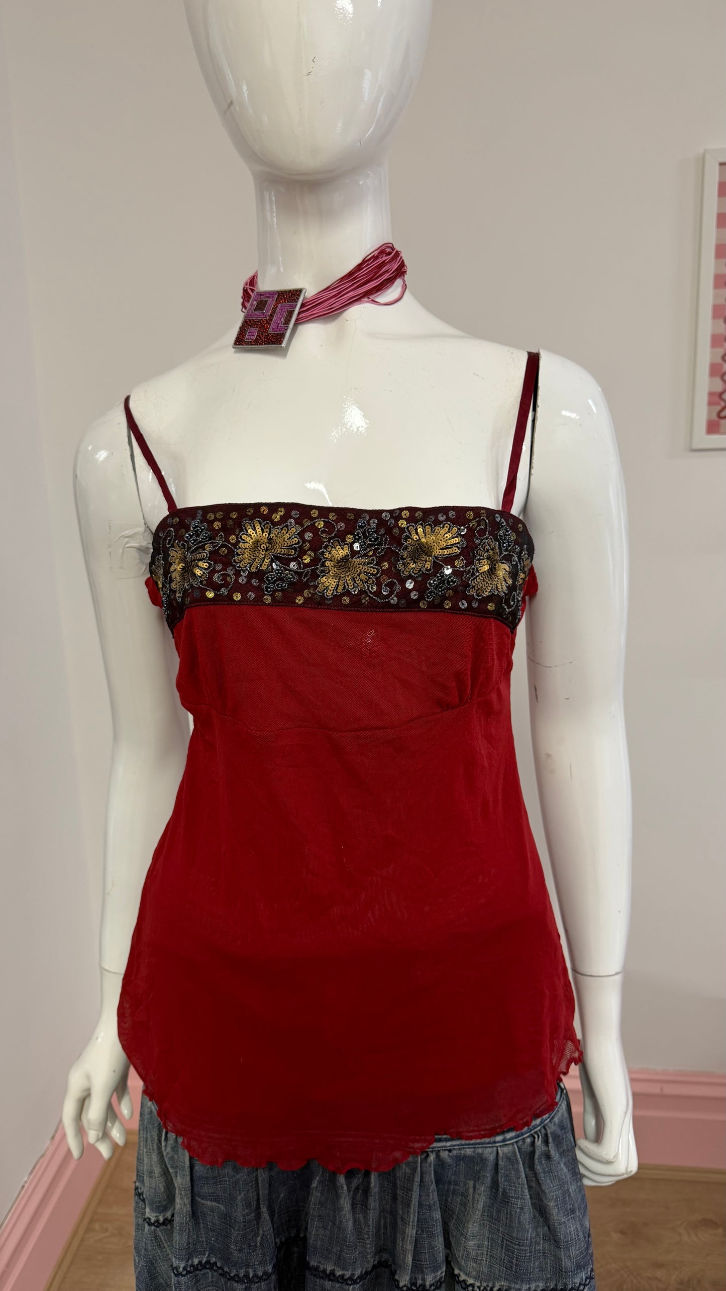 53 Red cami top