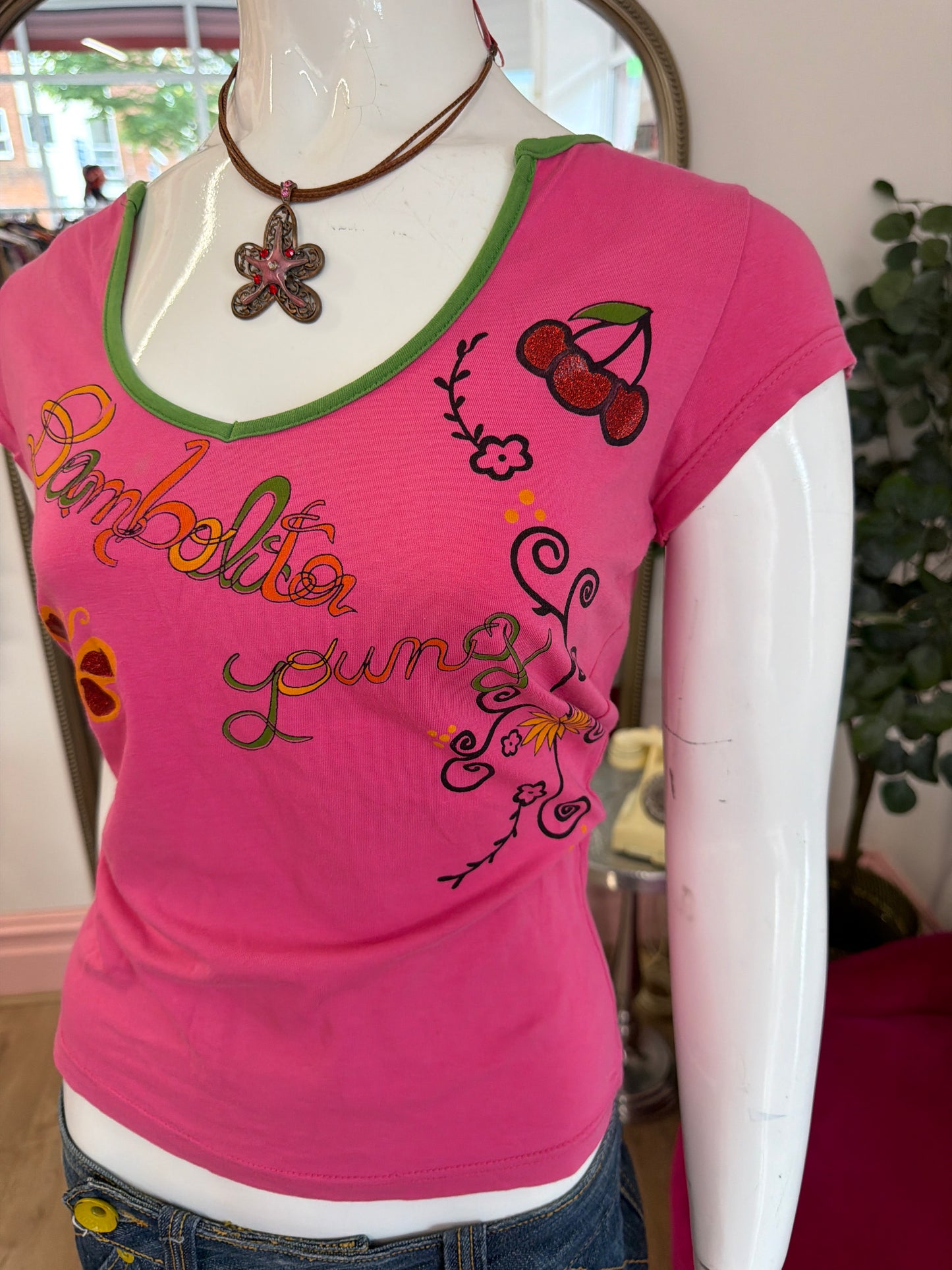 477 pink t shirt