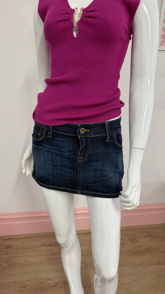 189 Meltin pot mini denim skirt