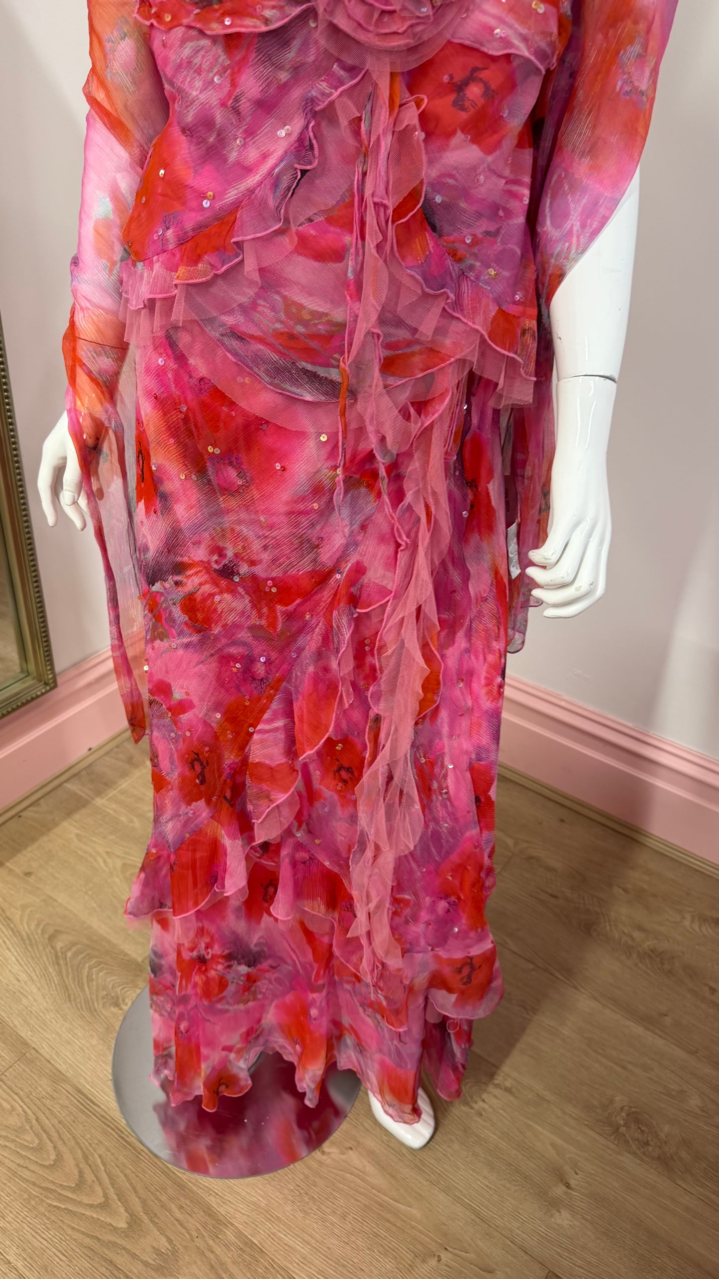 236 Floral two piece