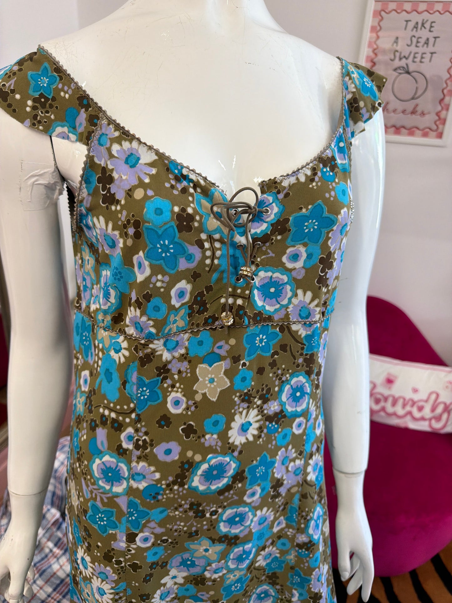 633 Liujo Floral dress Size Medium