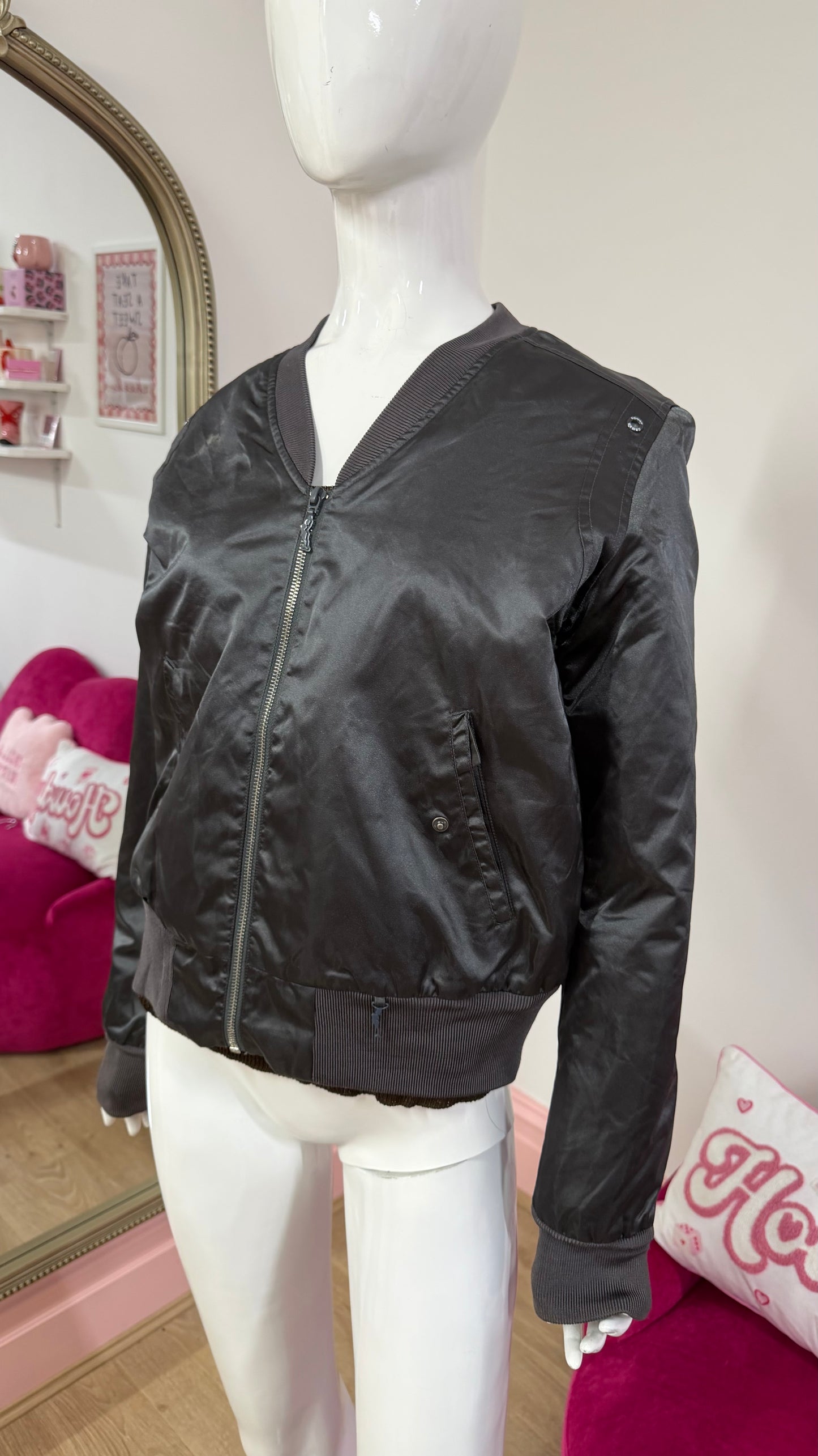 293 grey bomber jacket