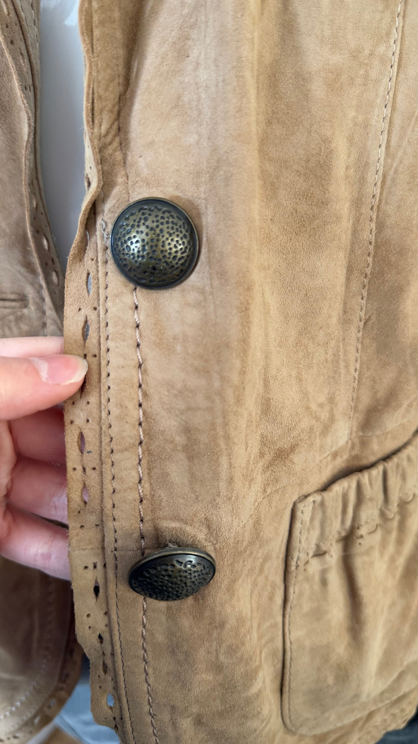 42 Brown suede jacket