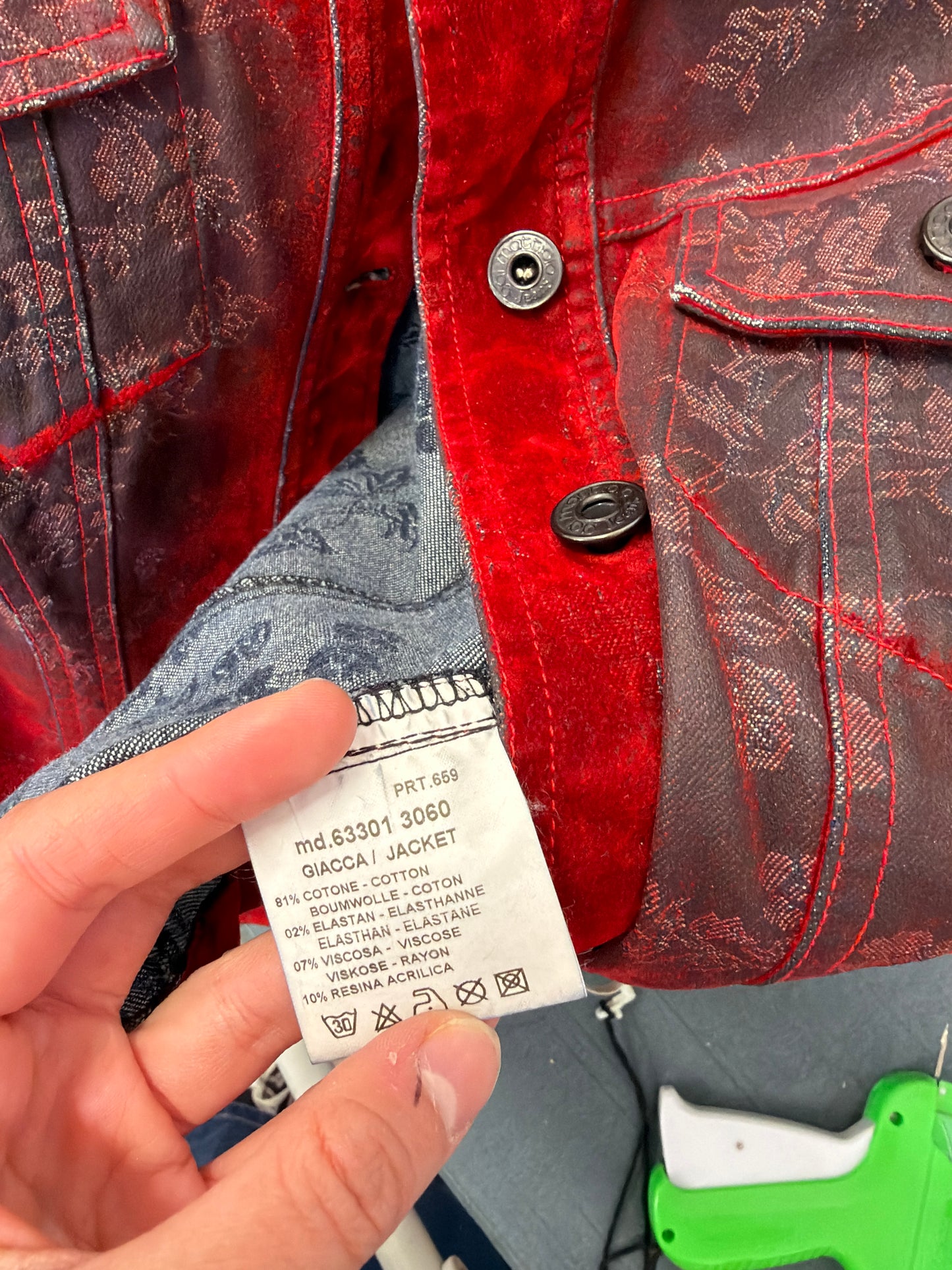 281 Red velvet jacket