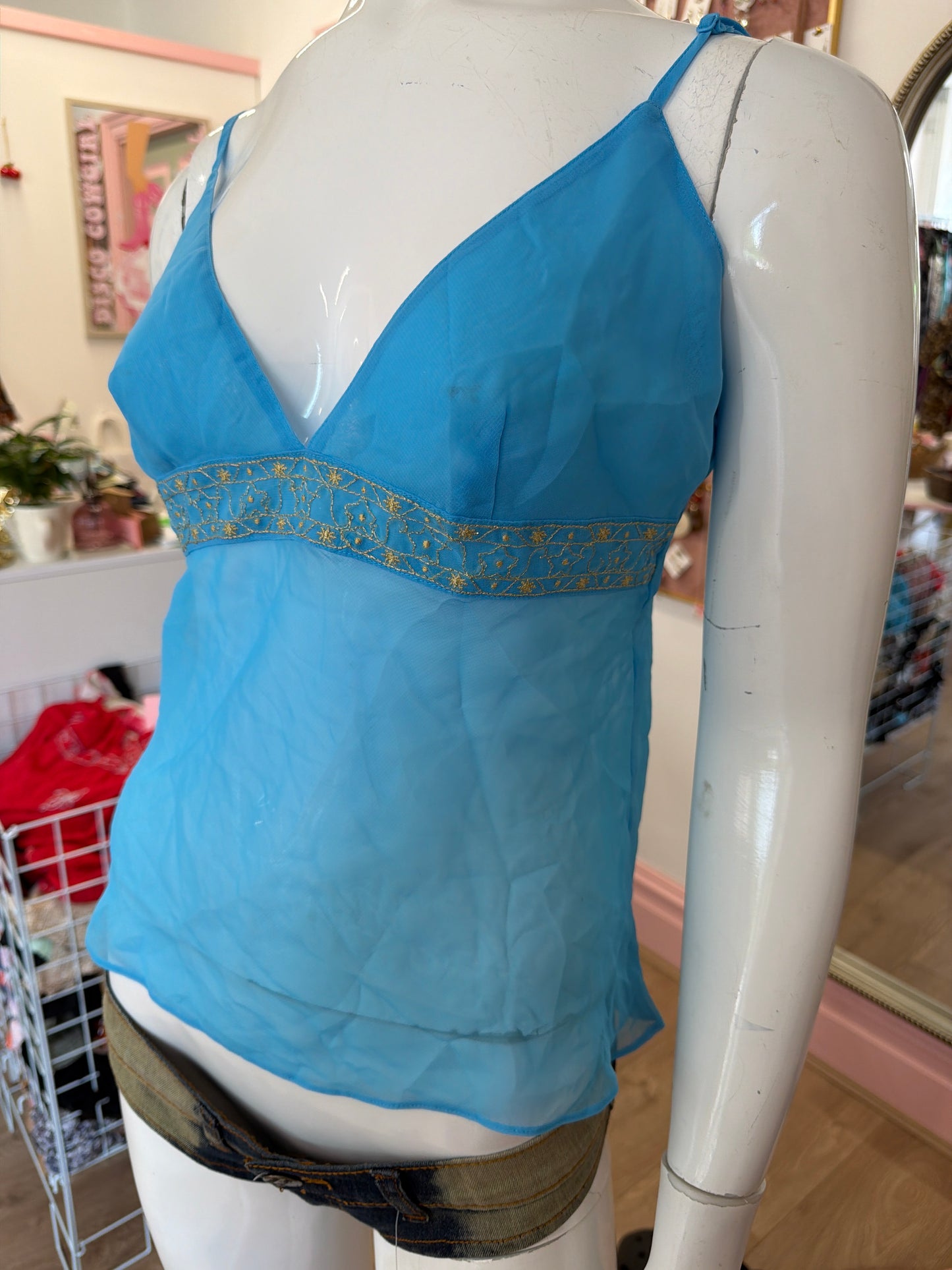 499 Blue cami top