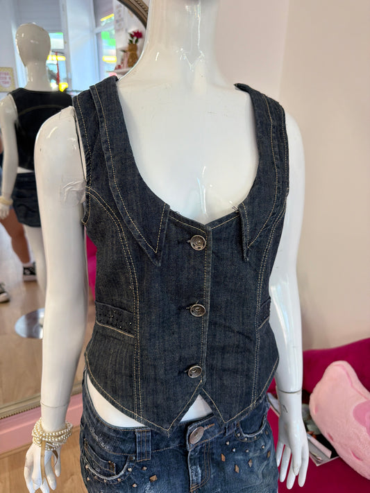 548 Denim waistcoat
