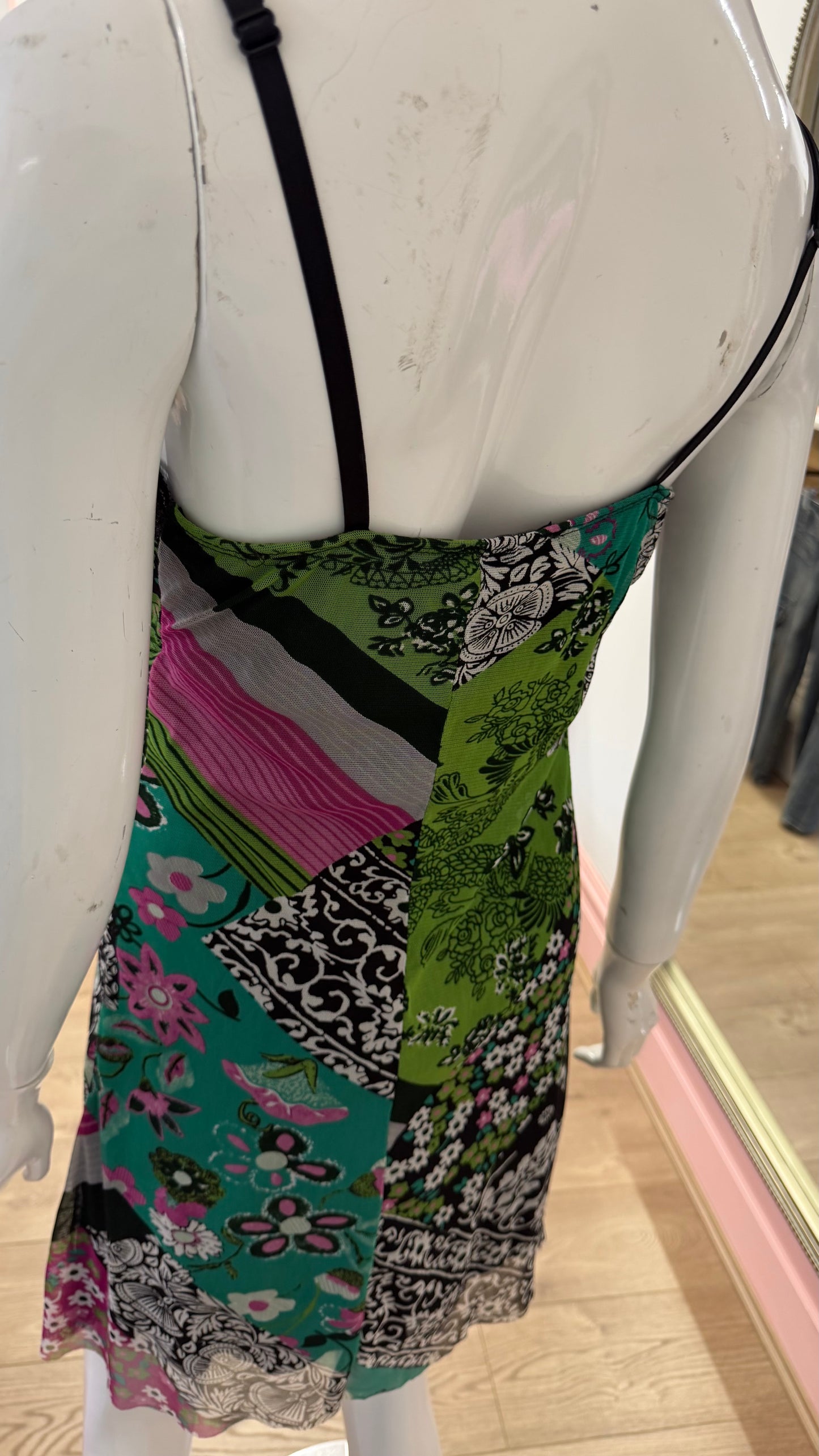 215 multi sheer dress