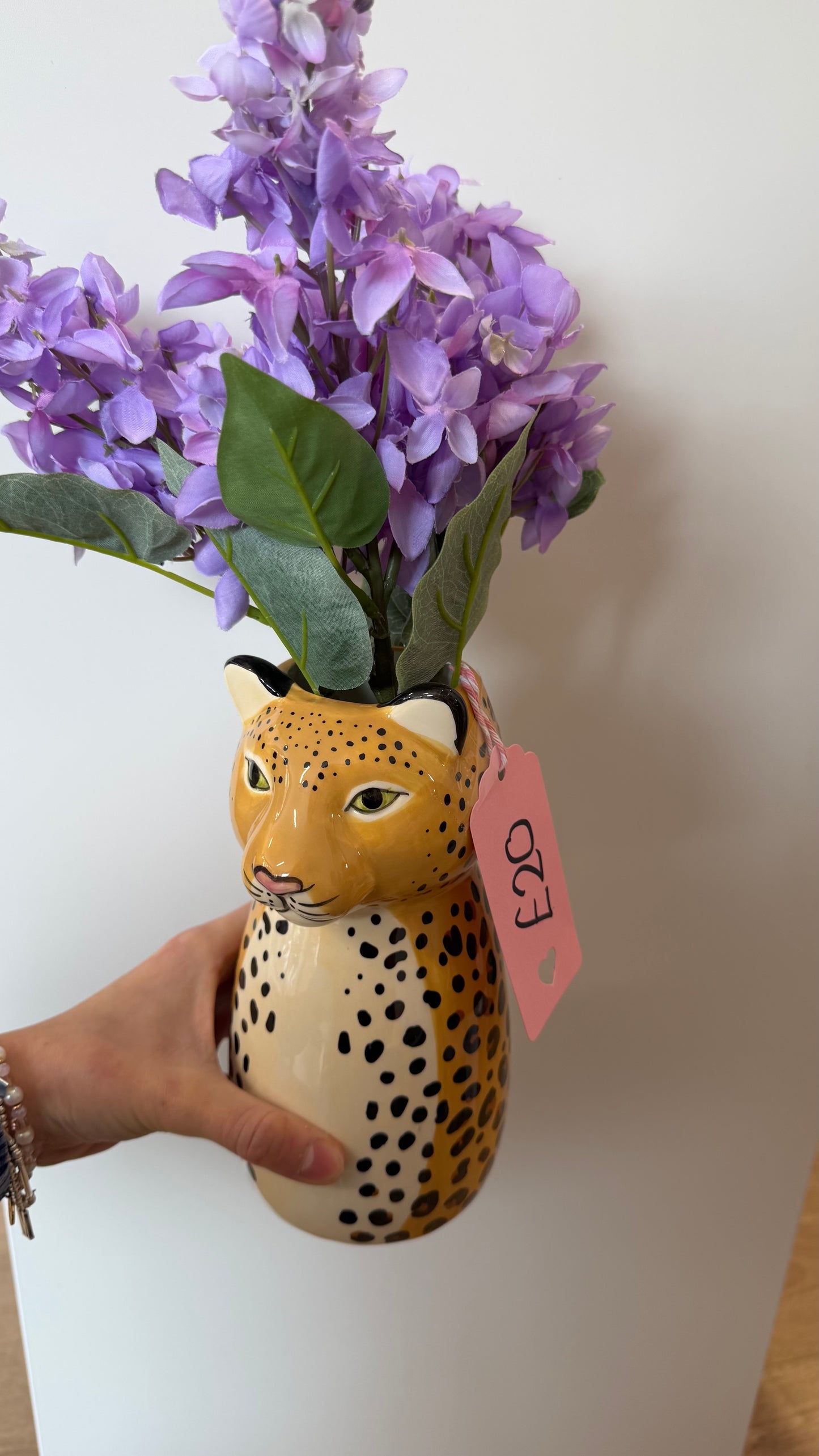 Leopard vase