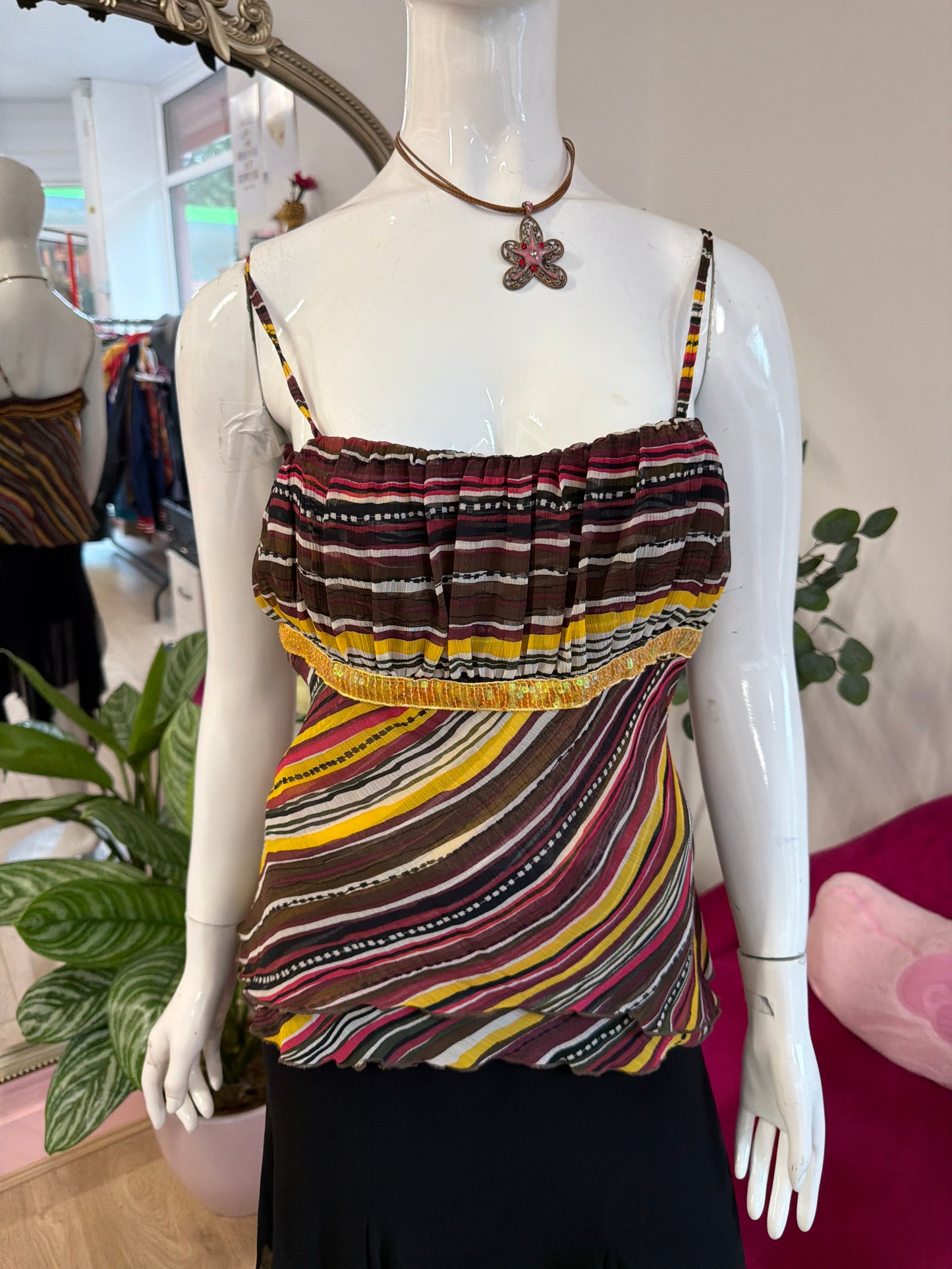 463 Colourful cami top