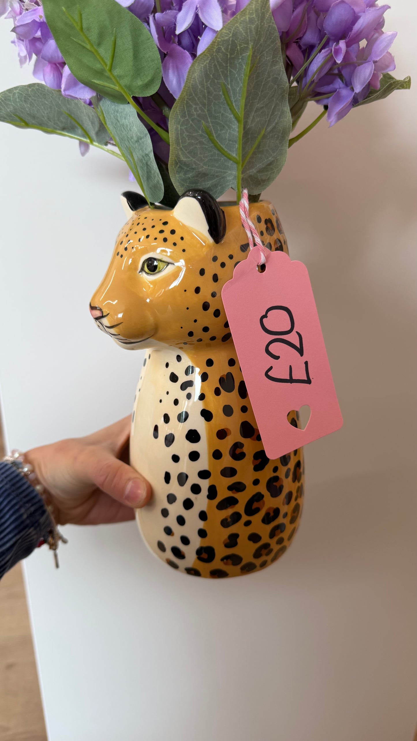 Leopard vase