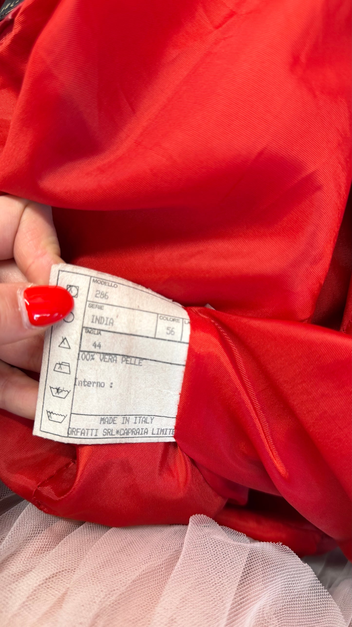 331 Red leather jacket